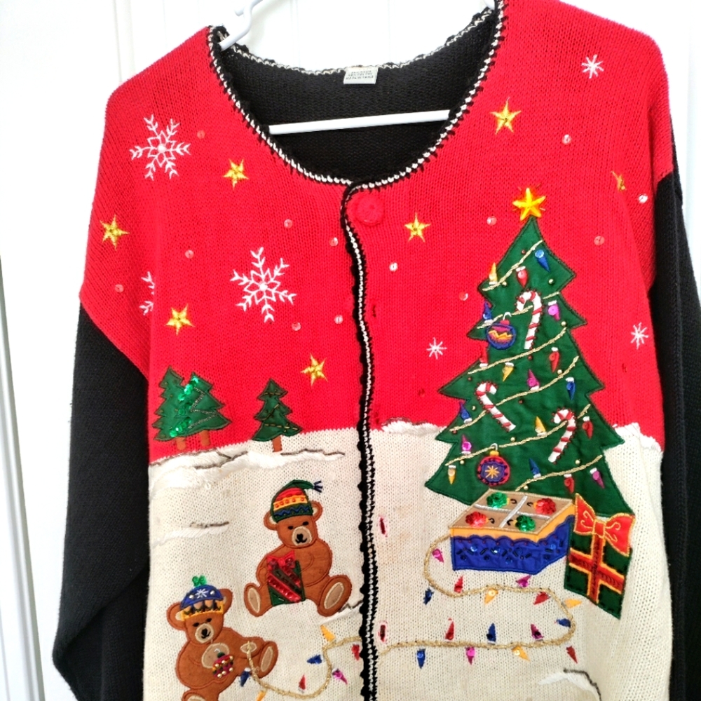 Women's Christmas cardigan sweater